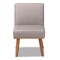 Baxton Studio Odessa Mid-Century Modern Grey Fabric and Walnut Brown Finished Wood Dining Chair 175-10980-Zoro - alternate 2